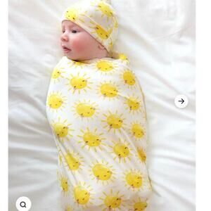 Little Sleepies Sunshine Lunaluxe Swaddle Blanket